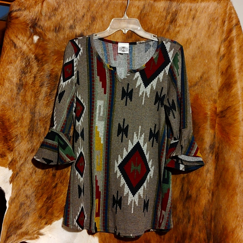 Rod's 3/4 Aztec shirt Large